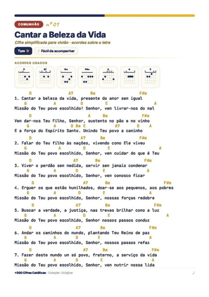 Comunhão — Cantar a Beleza da Vida