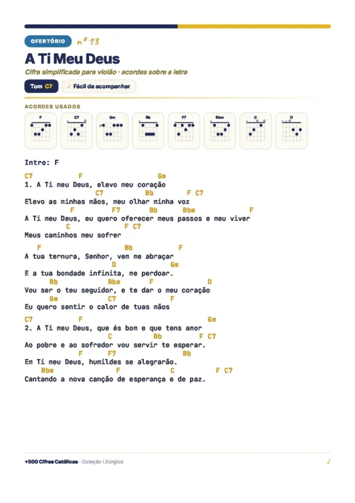 Ofertório — A Ti Meu Deus